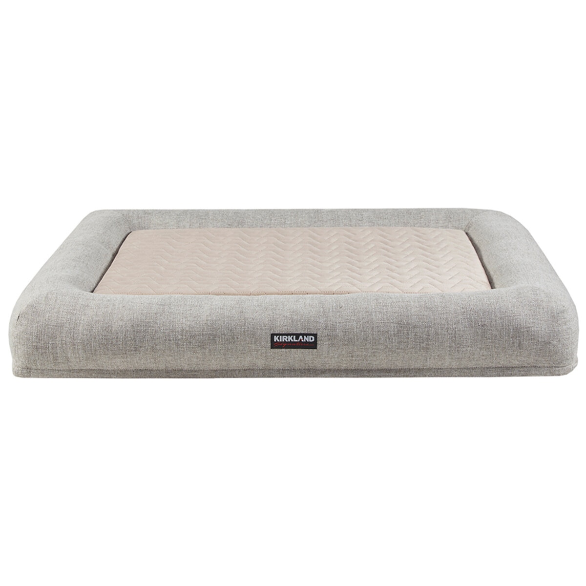 Kirkland Signature 2 In 1 Bolster Pet Bed Tan