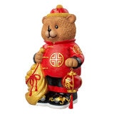 Bear Greeter with Lantern & Money Bag 48cm