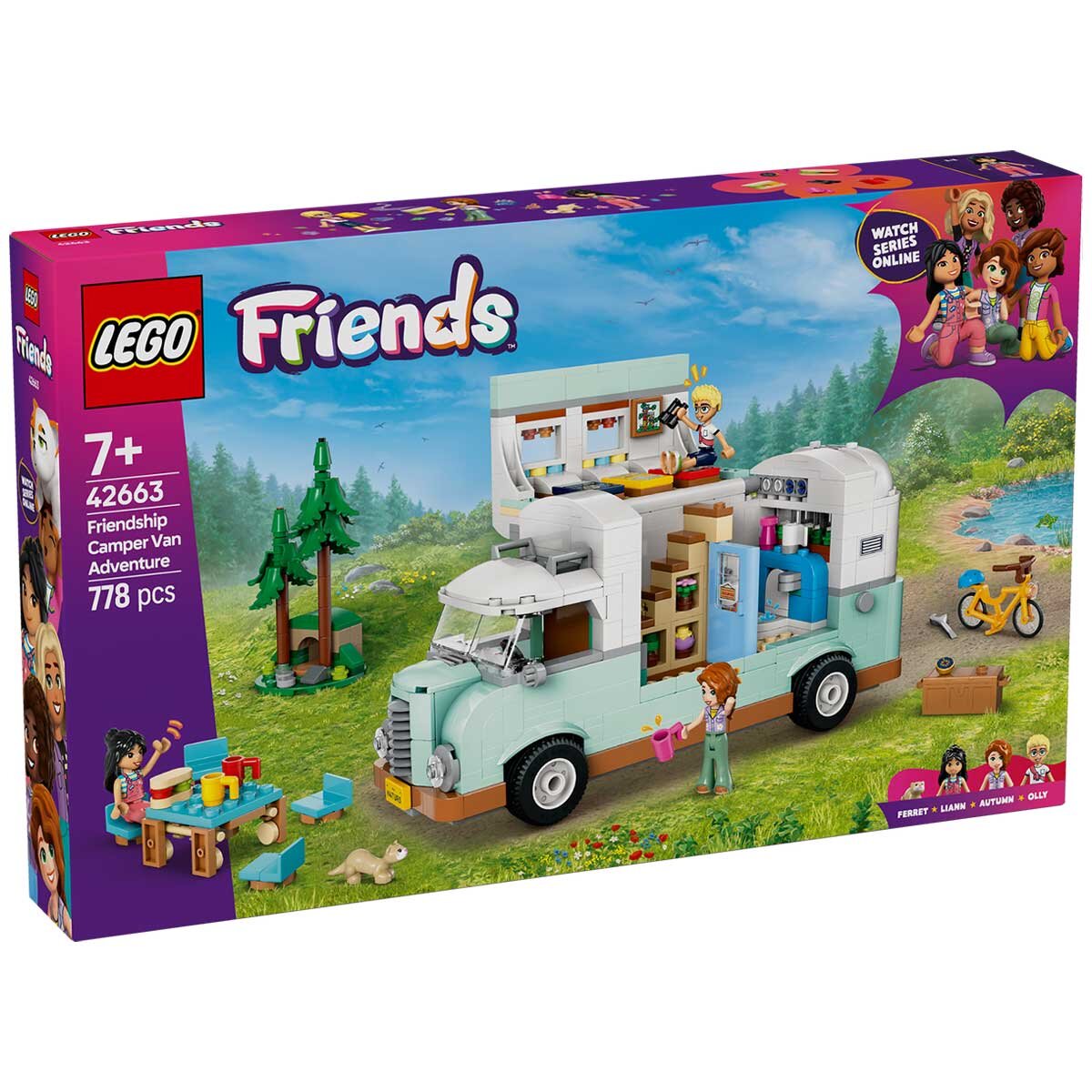 LEGO Friends Friendship Camper Van Adventure Role-Play Building Set 42663