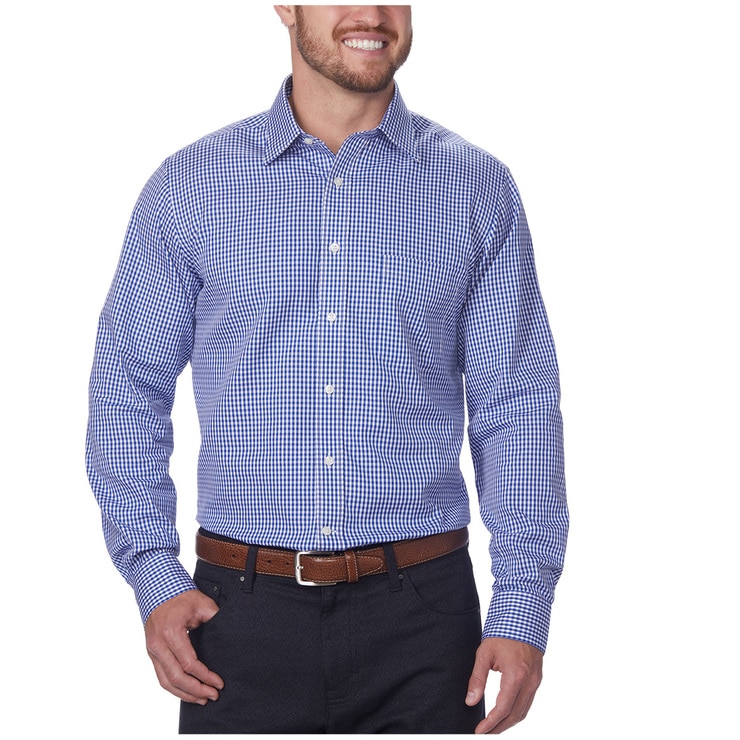 Kirkland Signature Men's Long Sleeve Dress Shirt Blue | Costco Australia