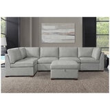 Thomasville New Rockford 6 Piece Modular Fabric Sectional