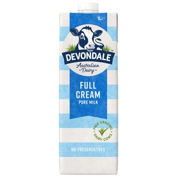 Devondale Full Cream Long Life Milk 10 x 1L