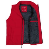 Nautica Mechanical Stretch Puffer Vest Red