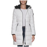 calvin klein oversized hooded puffer coat