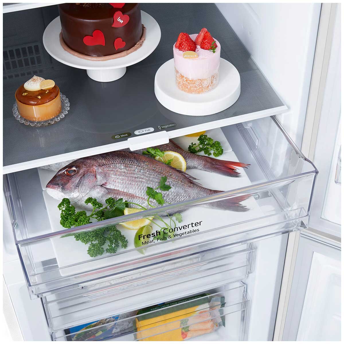 LG 355L Bottom Mount Fridge GB-B300MWH LG 355L Bottom Mount Fridge GB-B300MWH