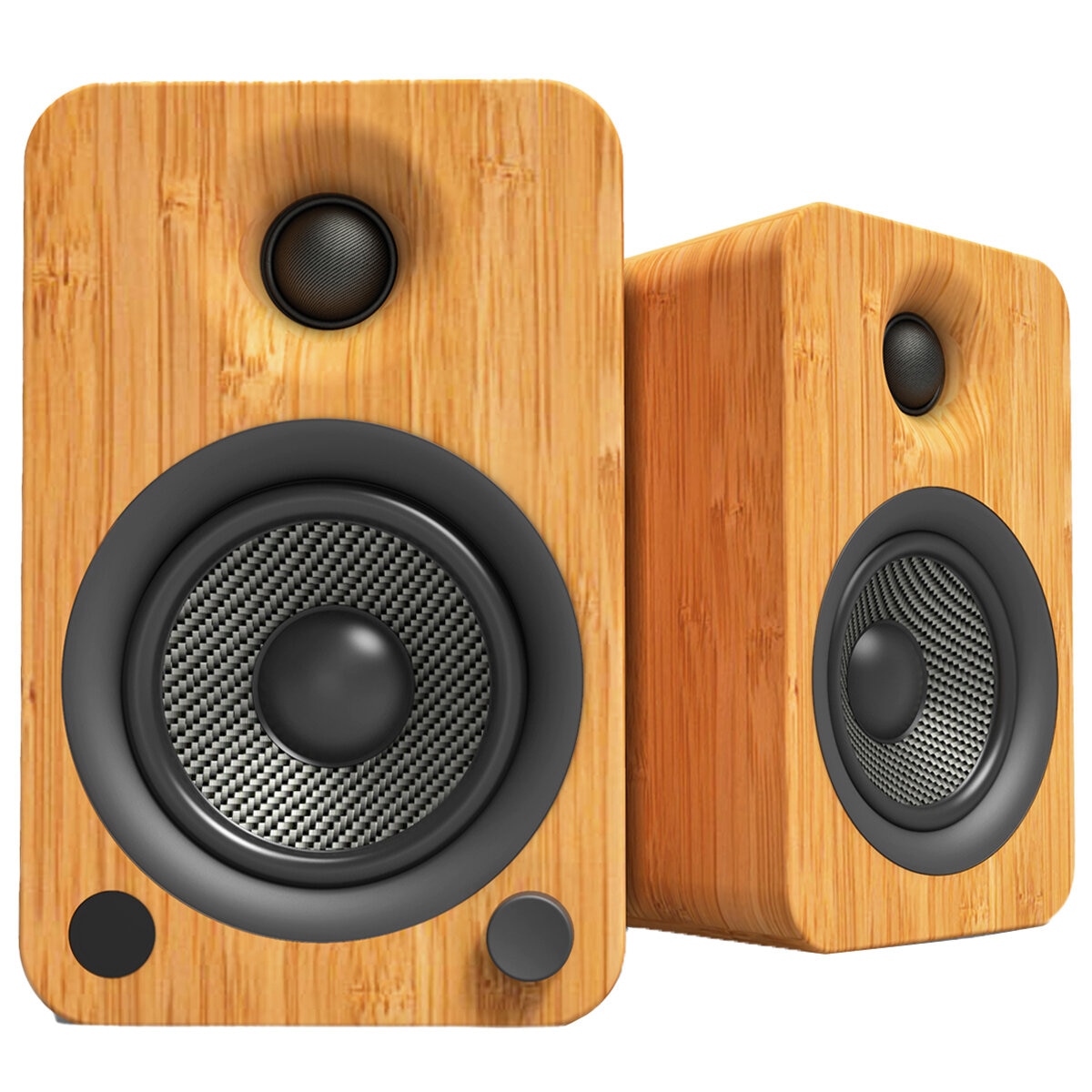 Kanto YU4 140W Powered Bookshelf Speakers Bamboo KO-YU4BAMBOO-I