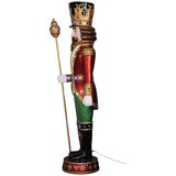 Christmas Caucasian Nutcracker with LED Lights and Music 1.8 m