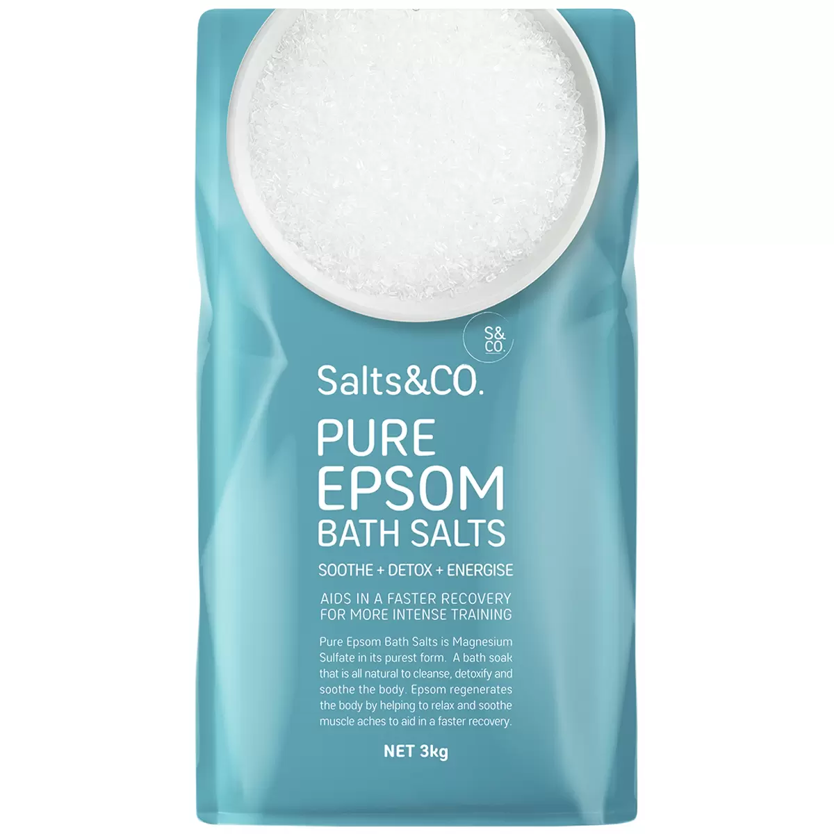 Salts & Co Pure Epsom Bath Salt 4 x 3kg