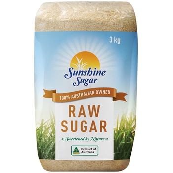 Sunshine Sugar Raw Sugar 3kg