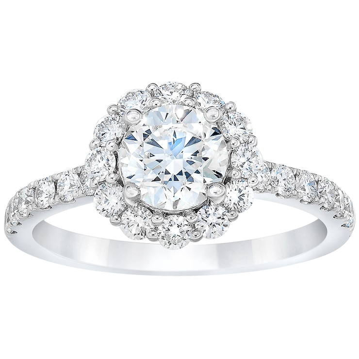 Platinum 2.10ctw Round Brilliant Diamond Bridal Ring Set | Costco Australia