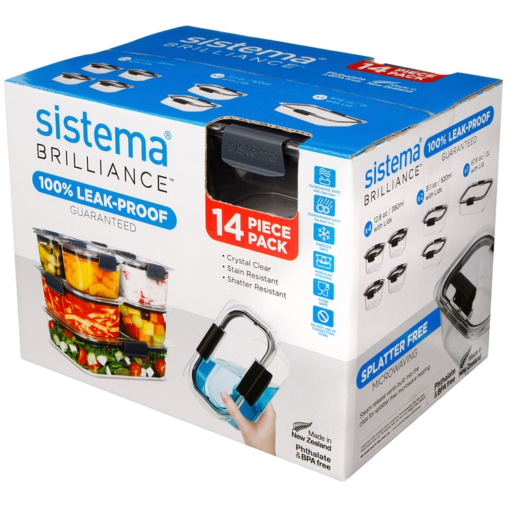Sistema Brilliance 14pc Food Storage Set Sistema Brilliance 14pc Food Storage Set
