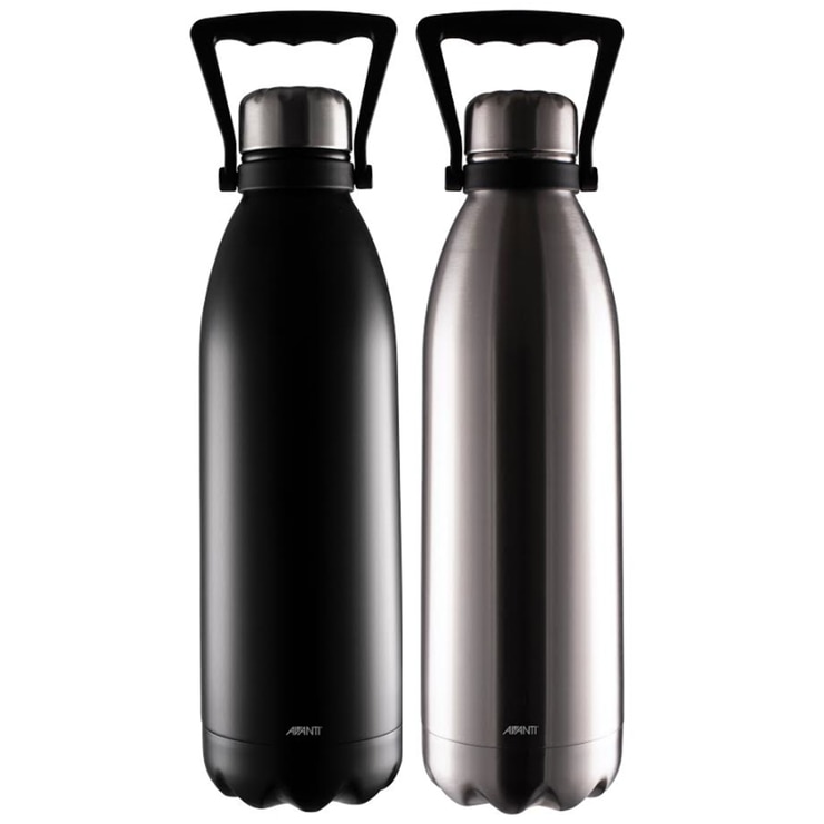 Download Avanti Fluid Vacuum Bottle 2 X 1 5l Matte Black Brushed Stainless Steel Costco Australia