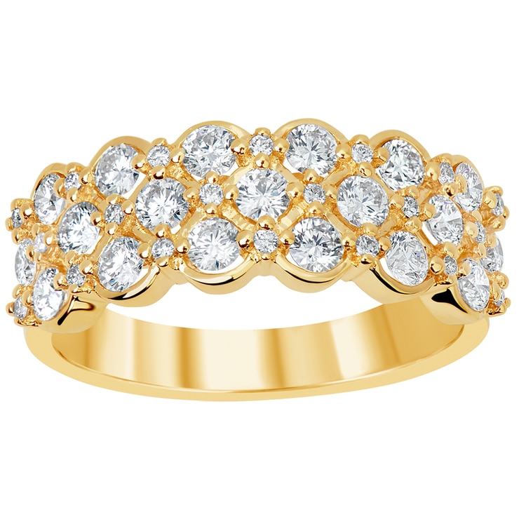 18KT Yellow Gold 1.04ctw Round Brilliant Cut Diamonds Ring | Costco ...