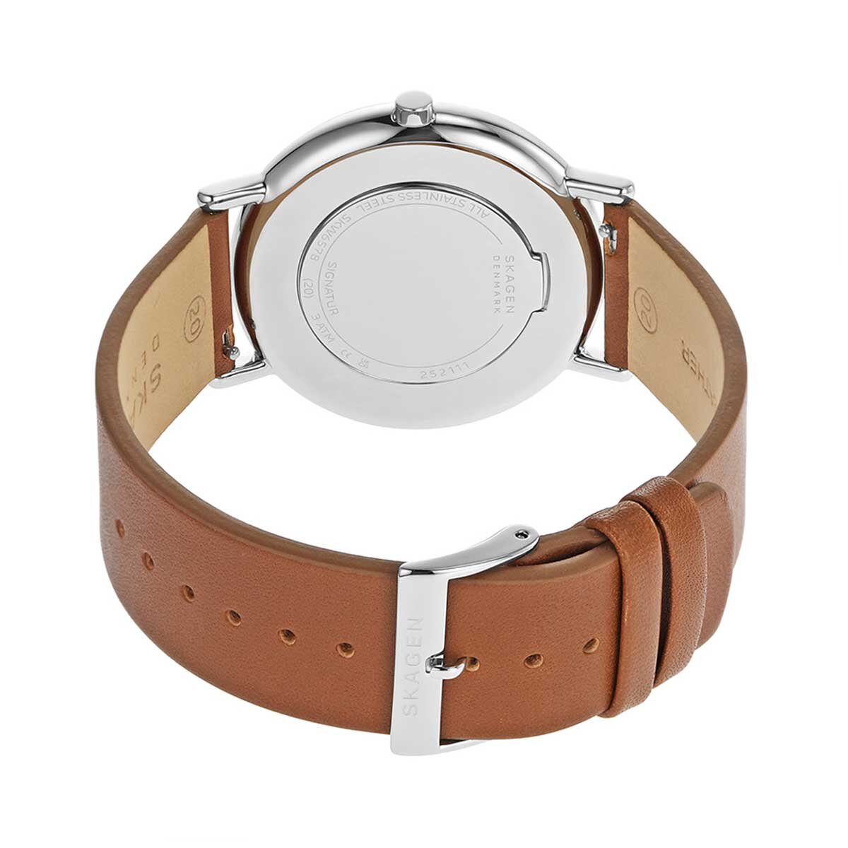 Skagen Signatur Brown Leather Men's Watch SKW6578