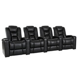 Valencia Theater Seating Venice 4 Seater Recliner Black