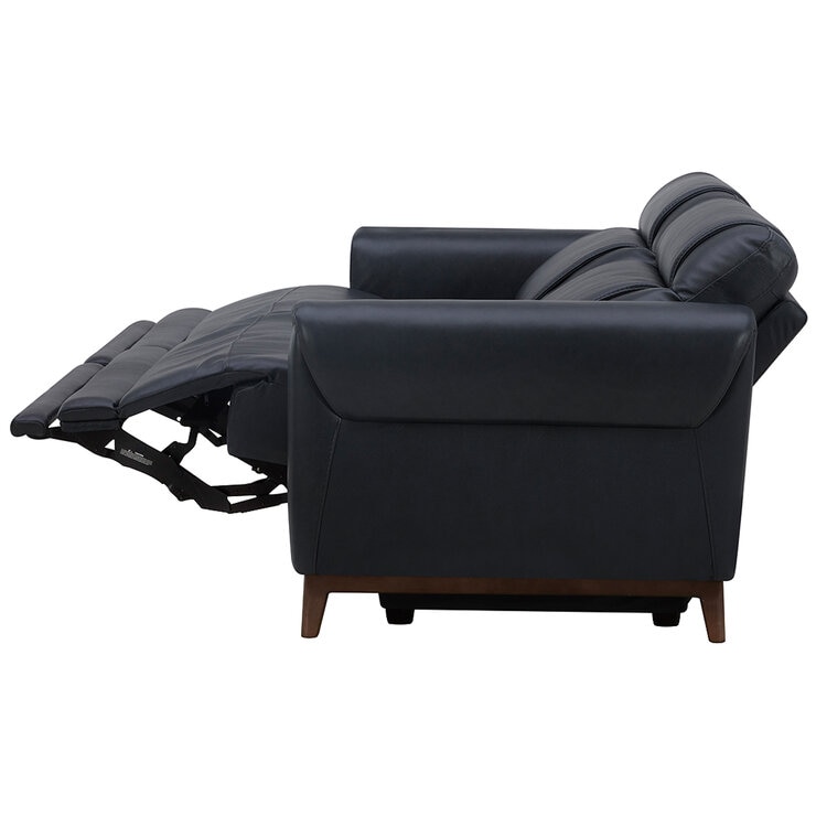 Aiden & Ivy Leather Power Reclining Sofa With Power Headrests Aiden & Ivy Leather Power Reclining Sofa With Power Headrests