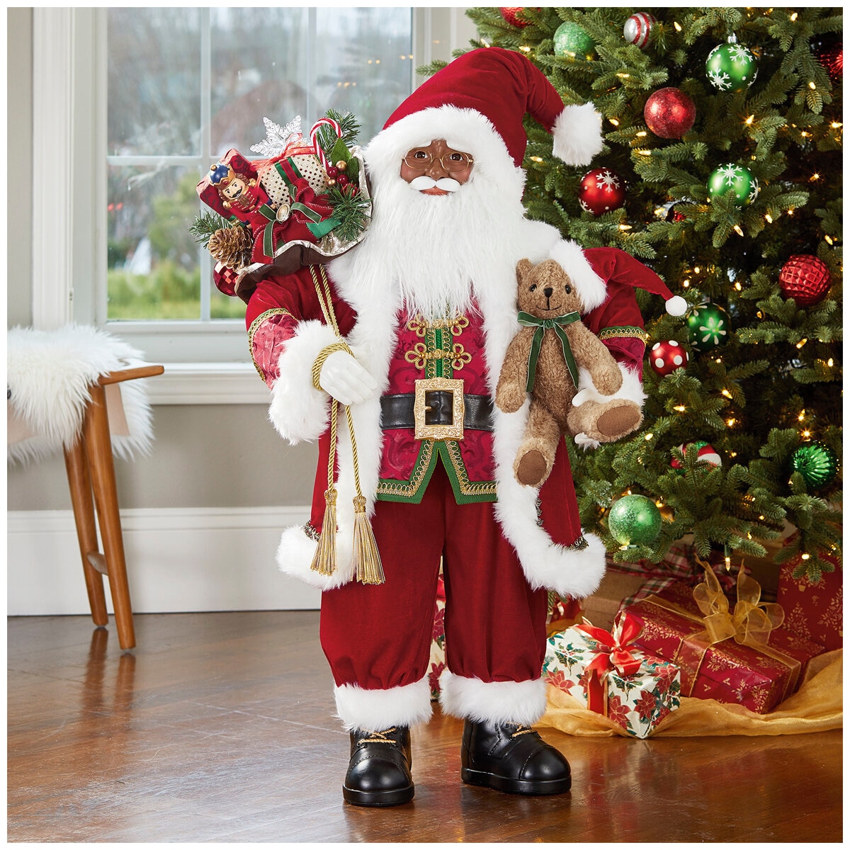 Fabric Santa Figure 91.5 cm