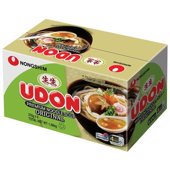 Nongshim Udon Premium Noodle Soup 6 Pack