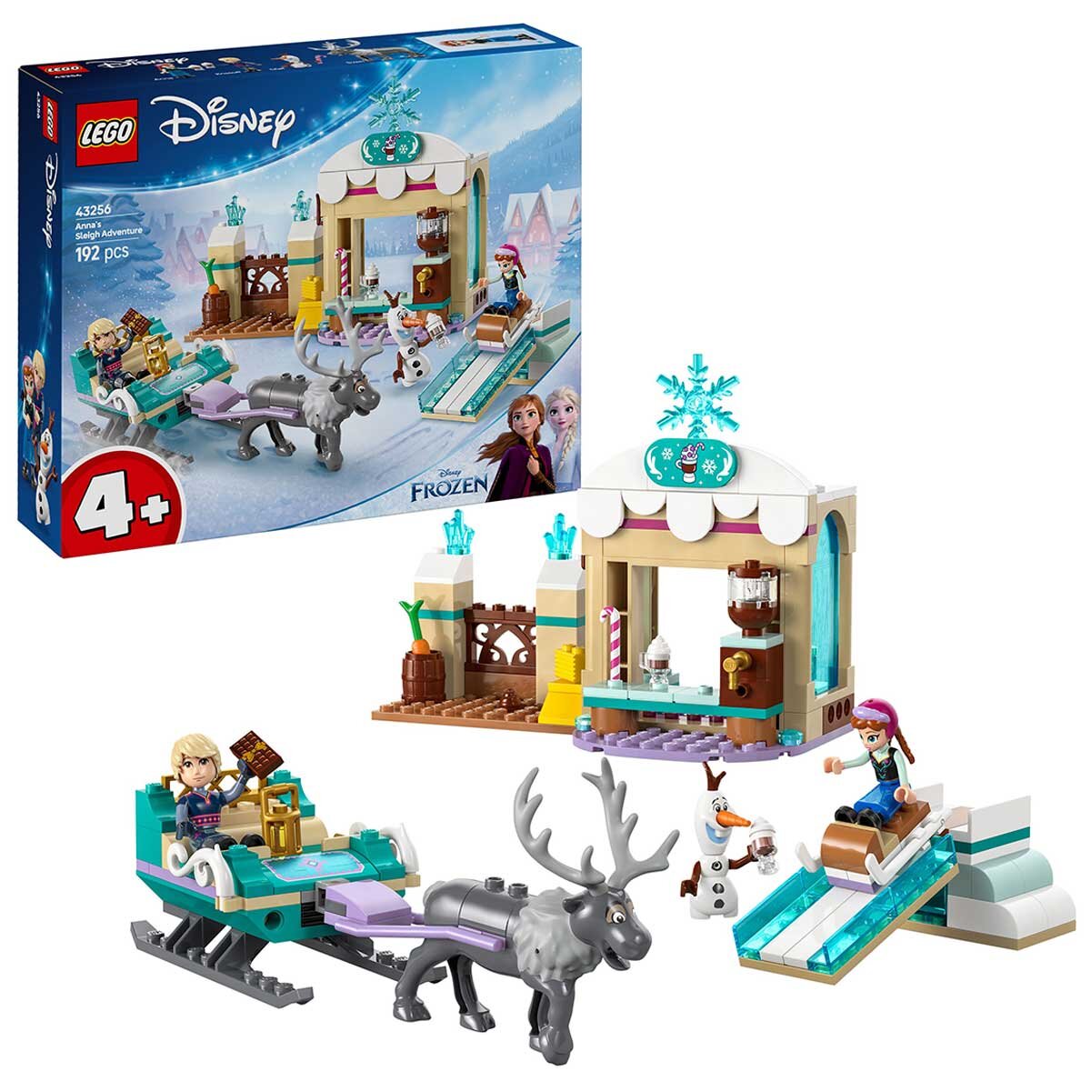 LEGO Disney Frozen Anna’s Sleigh Adventure Buildable Model Toy Kit 43256