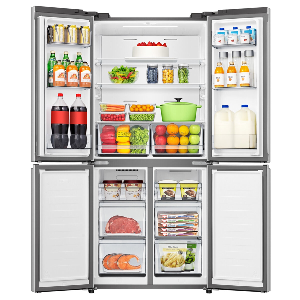 Hisense 483L French Door Fridge Stainless Steel HRCD483TS Hisense 483L French Door Fridge Stainless Steel HRCD483TS