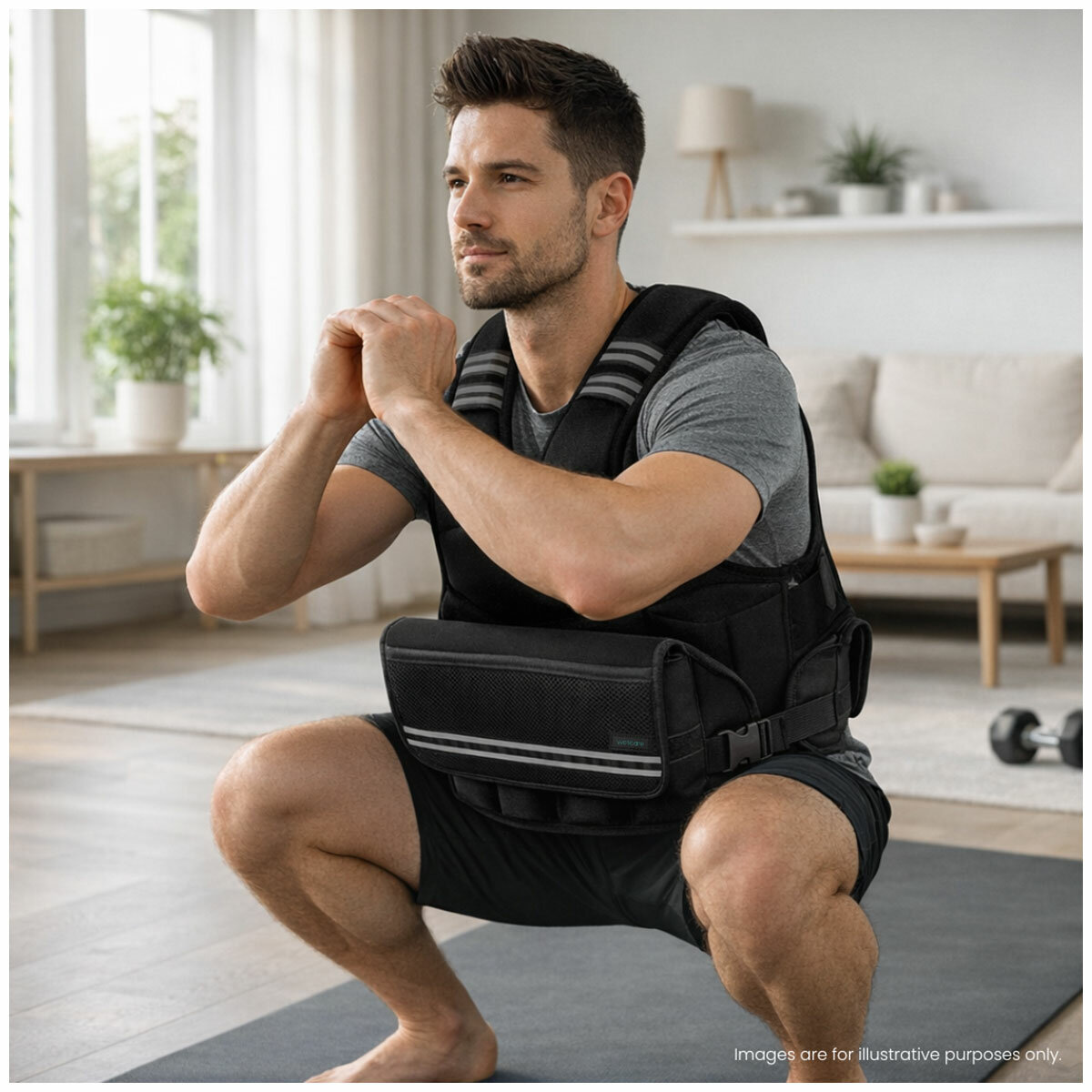 Wellcare Adjustable Weighted Fitness Vest 10kg Wellcare Adjustable Weighted Fitness Vest 10kg