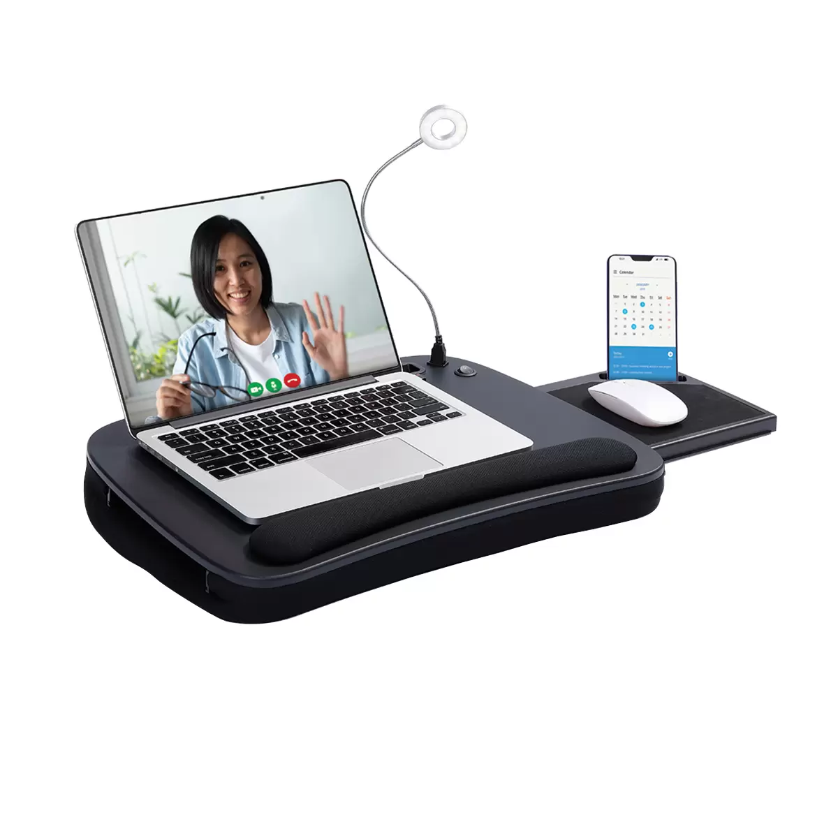 Bird Rock Home Memory Foam Lap Desk with Ring Light