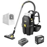 Karcher BVL5 1BP Backpack Vacuum 5AH kit+ 10 Bags