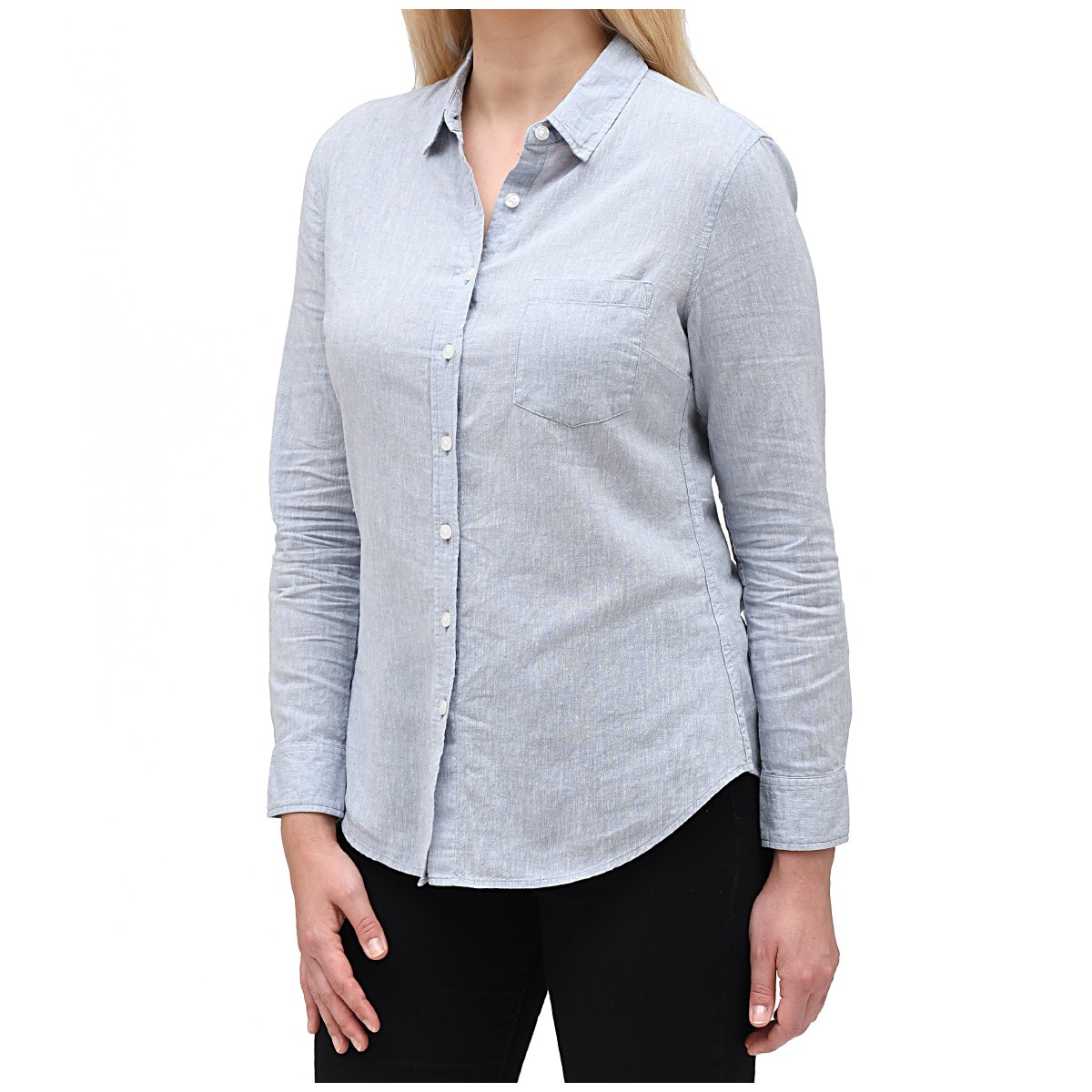 Jachs Women's Linen Shirt - Light Blue