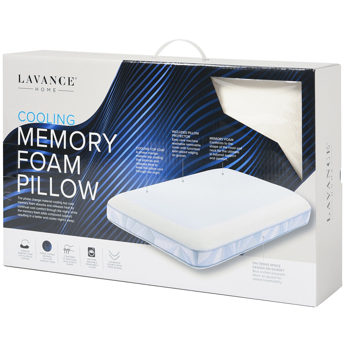 Lavance Cooling Memory Foam Pillow