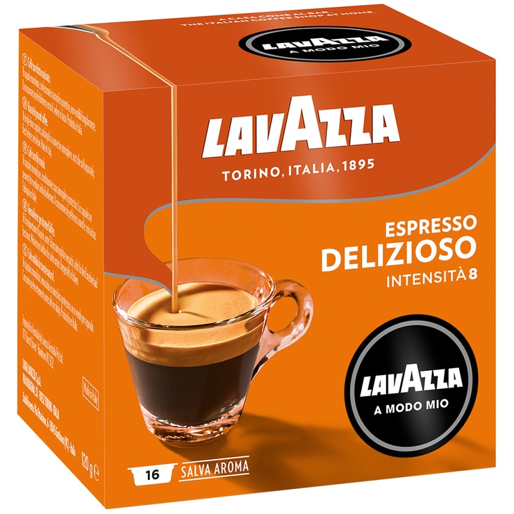 Lavazza A Modo Mio Delizioso Coffee Capsules 96pk + Free