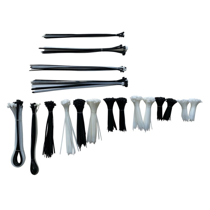 Multi-Purpose Cable Ties 1400 Pieces UV Resistant Multi-Purpose Cable Ties 1400 Pieces UV Resistant