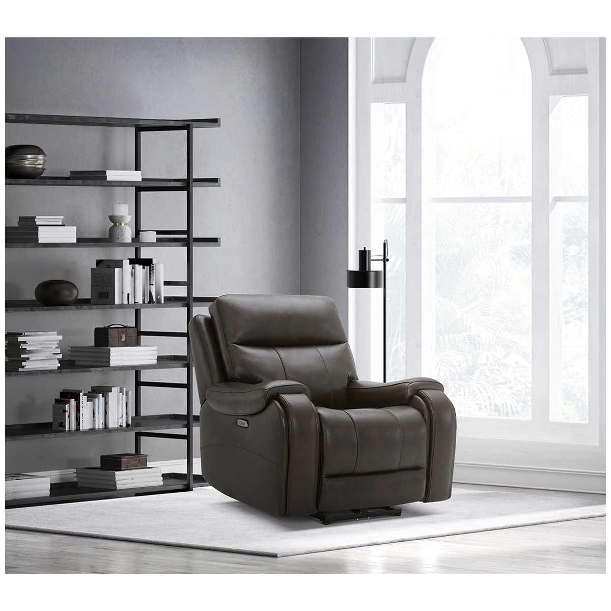 costco gray leather recliner