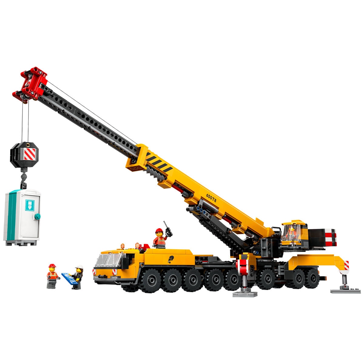 lego city yellow mobile construction crane