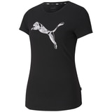 Puma-Women's Graphic Logo Tee - Black