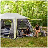 CORE 10 Person Lighted Instant Cabin Tent with Awning