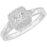 18KT White Gold 0.63ctw Diamond Engagement Ring