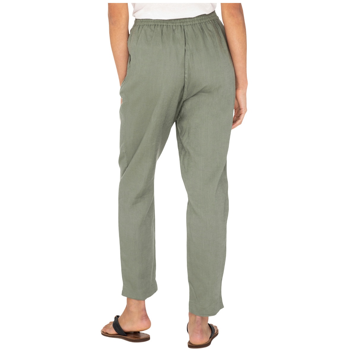 Avent Women's Linen Pant - Olive