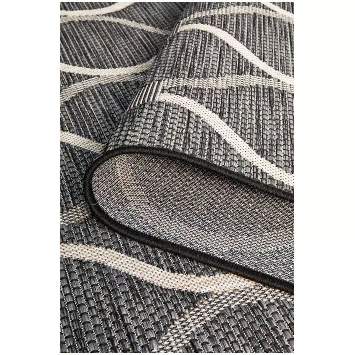 Rug Culture Terrace 5501 Black Indoor/Outdoor Rug 330 x 240cm