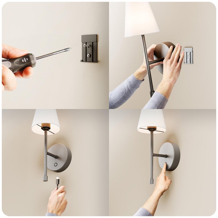Globe LED Wall Sconce Wireless 2 Pack Globe LED Wall Sconce Wireless 2 Pack