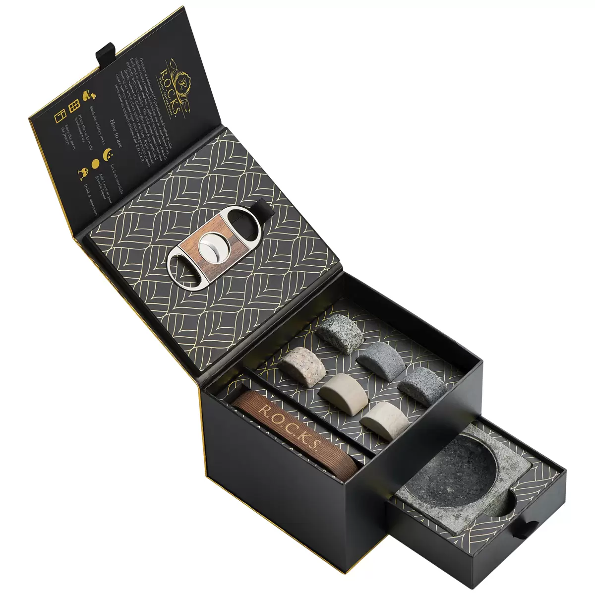 Wine Stash Cigar and Whisky Gift Set