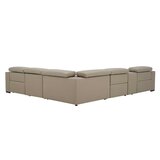 Gilman Creek Leather Power Reclining Sectional With Power Headrests