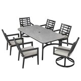Agio Formia 7 Piece Metal Dining Set Agio Formia 7 Piece Metal Dining Set