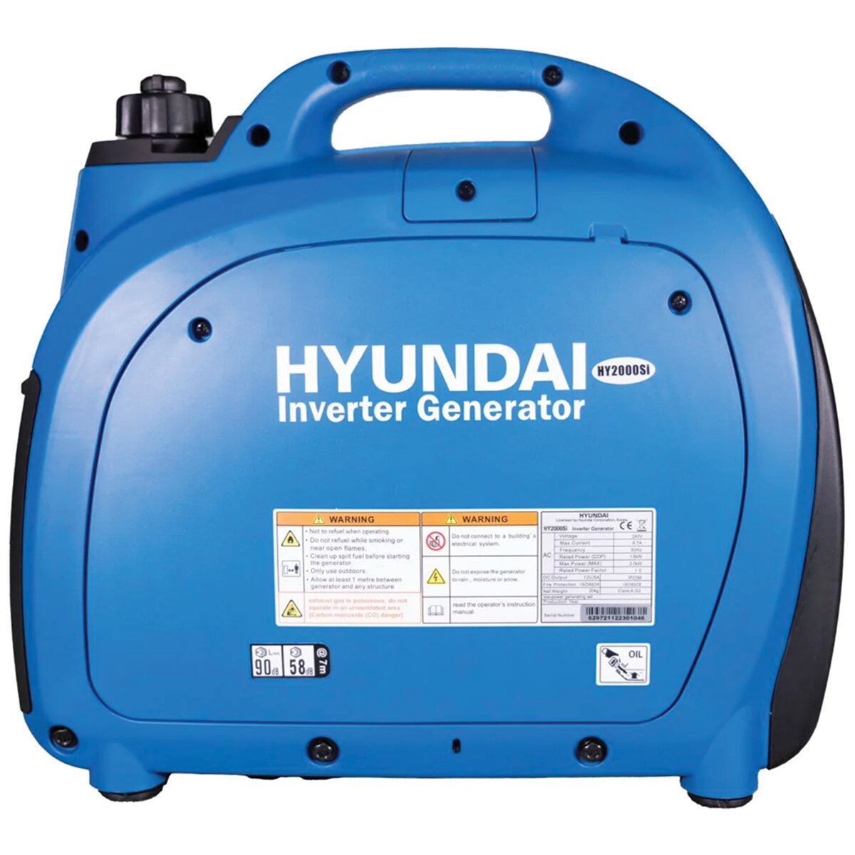 2000W Inverter Generator, Recoil Start 4 Stroke