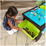 Building Bricks Play N Store Table - Espresso