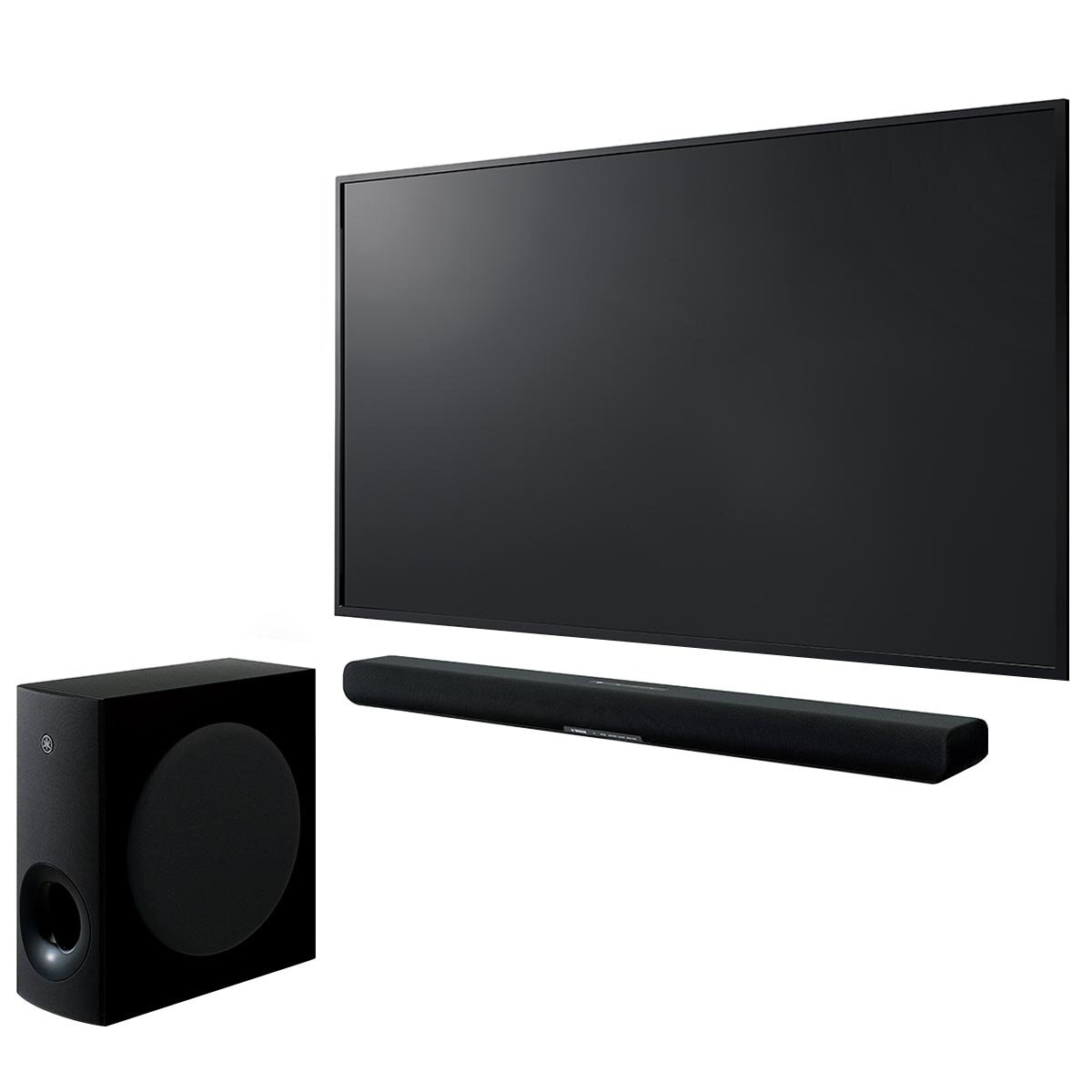 Yamaha Sound Bar With External Subwoofer Black SRB40AB