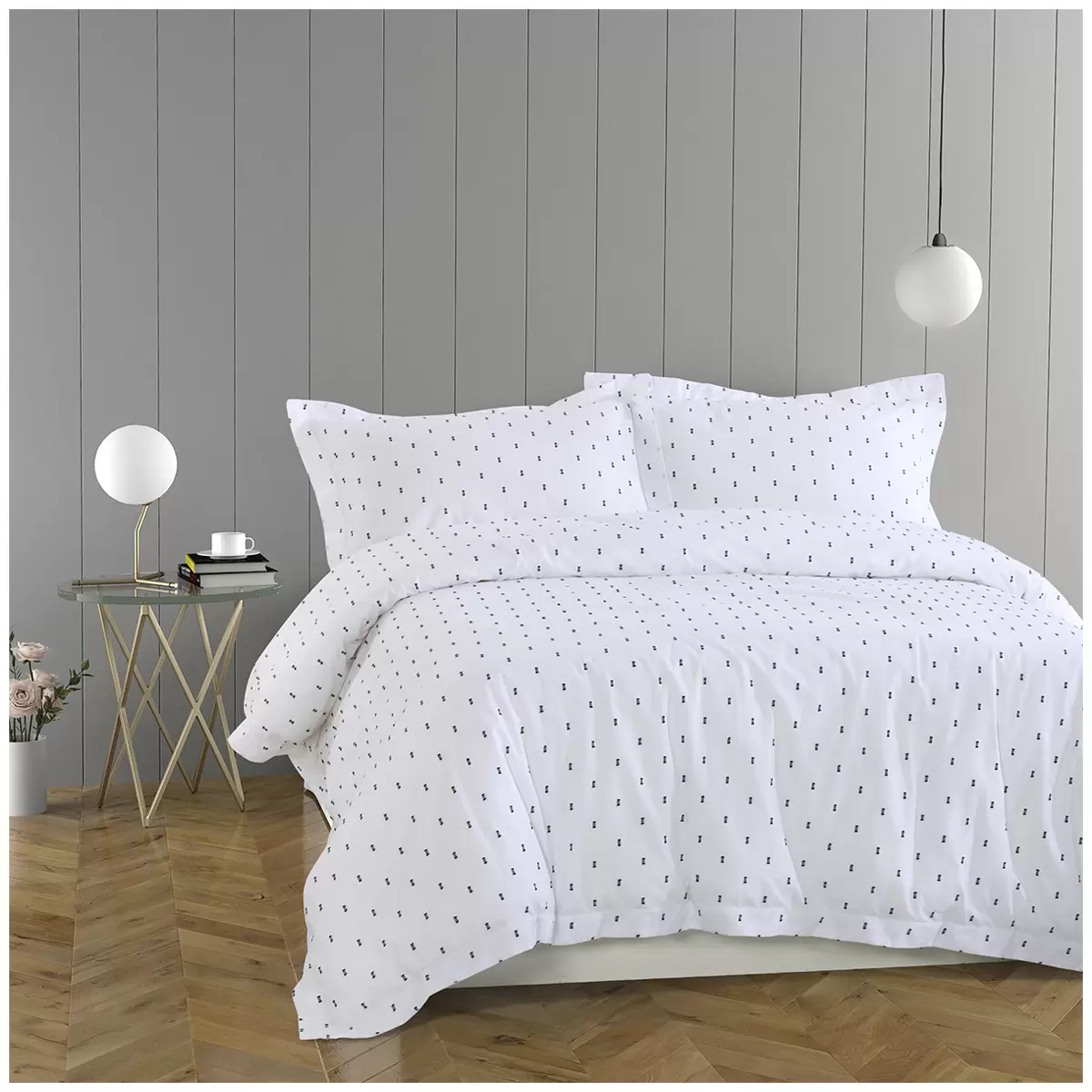 Onkaparinga Lorne King Bed Quilt Cover Set White