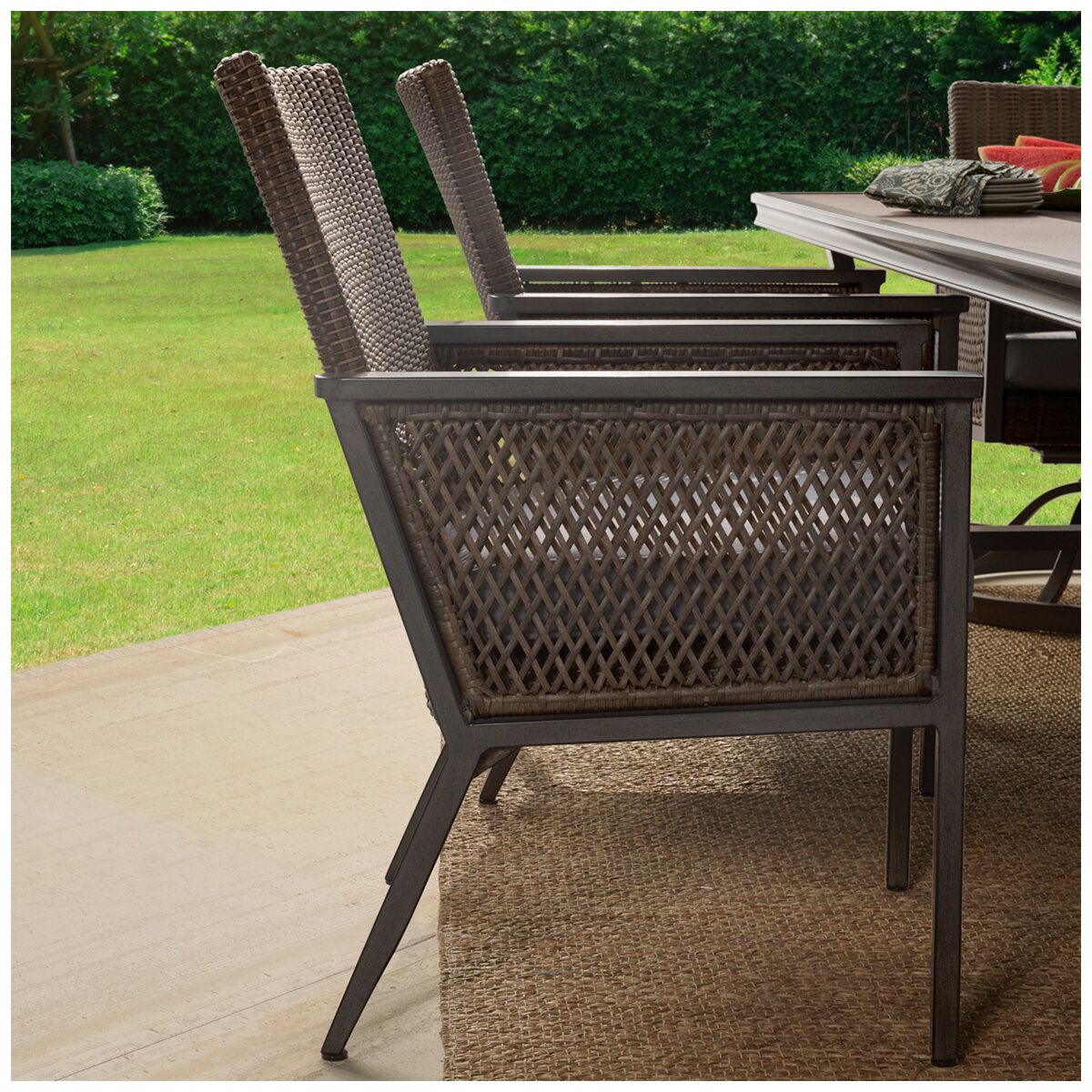 Agio Summerton 7 Piece Woven Dining Set