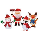 LED Santa with friends 4 piece