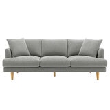 Crown Fabric Sofa Light Grey