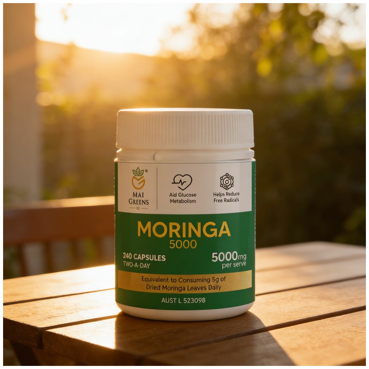 Mai Greens Moringa Capsules 5000mg 240 capsules Mai Greens Moringa Capsules 5000mg 240 capsules